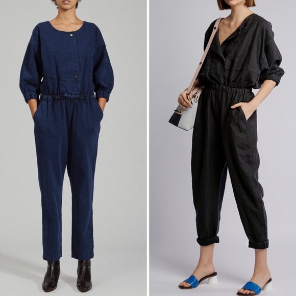 Rachel Comey Pants - Rachel Comey Holt Jumpsuit in Navy Madrona Denim